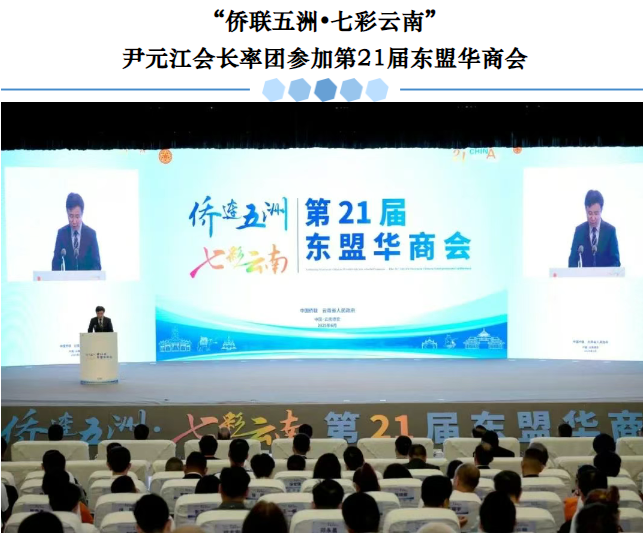 “侨联五洲?七彩云南”尹元江会长率团参加第21届东盟华商会