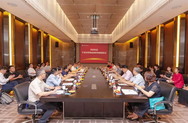 省侨商会迎来宁波侨商会考察团到访，探索豫浙侨商合作新思路！